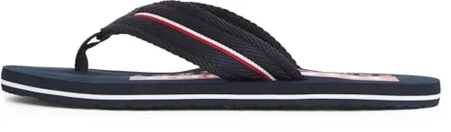 Tommy Hilfiger Herren Flip Flops Corporate Beach Sandal Zehentrenner, Blau (Desert Sky), 42