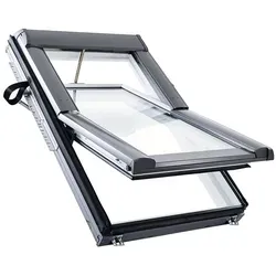 Roto Dachfenster Designo RotoTronic R68G K2E Premium Verglasung Kunststoff Elektro Fenster, 114x140 cm (11/14)