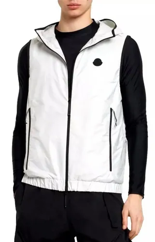 MONCLER Funktionsweste Vallese Unisex - Graue Jacke mit Kapuze XL - Funktionsjacke aus 100% Polyamid, ideal für alle Wetterlagen mit praktischer Kapuze, perfekt für Outdoor-Aktivitäten.