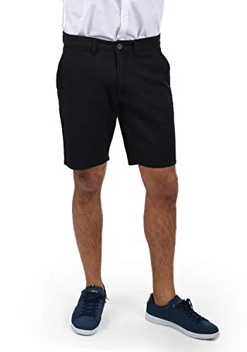 Blend Pierre Herren Chino Shorts - Stretch Bermuda in Schwarz (XXL) - Bequeme Chino Shorts mit Stretchanteil, ideal für den Sommer. Mit Gürtelschlaufen, praktischen Taschen und modernem Design - ein Must-Have für jeden Kleiderschrank!
