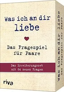 Was ich an dir liebe - Das Fragespiel für Paare 2 - Gesellschaftsspiel mit 64 neuen Fragen für Paare, die intime Gespräche fördern und die Beziehung stärken – ideal für unterhaltsame Abende zu zweit.