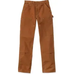 Carhartt B01 Double-Front Utility Work Pant - Strapazierfähige Arbeitshose in carhartt® brown - Robuste Arbeitshose mit geradem Bein aus 100% Baumwolle. Ideal für den professionellen Einsatz mit zahlreichen Taschen und verstärkten Knien.