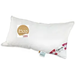 Daunenkissen 5 Sterne Hotel Kissen 60x80 cm Canada - Hochwertiges Daunenkissen mit 85% Federn und 15% Daunen, pflegeleicht und atmungsaktiv. Ideal für Schlafzimmer und Hotelzimmer, schadstoffgeprüft nach Oeko-Tex.