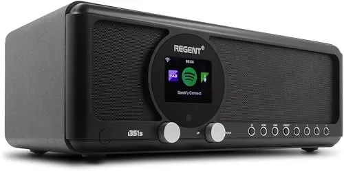 Ferguson Regent i351S – WLAN Internetradio mit Bluetooth und DAB+ - Radios mit kristallklarem Klang und Spotify Connect für unbegrenzte Musikvielfalt. Ideal für Küche oder Büro mit modernem Design und flexiblen Anschlussmöglichkeiten.
