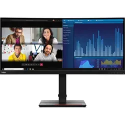 Lenovo ThinkVision P34w-20 34" Curved Monitor - 34,14" WQHD Curved Monitor mit IPS-Technologie, 3440x1440 Auflösung und 4ms Reaktionszeit für beeindruckende Farben und weite Betrachtungswinkel. Ideal für Multitasking und professionelle Anwendungen.