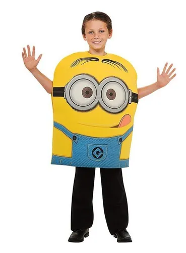 Rubie’s Kostüm Minion Dave für Kinder – Ich - Einfach unverbesserlich - Originelles, einteiliges Schaumstoffkostüm für kleine Minion-Fans. Ideal für Karneval oder Halloween, einfach zu tragen und aus 100% Polyester gefertigt.
