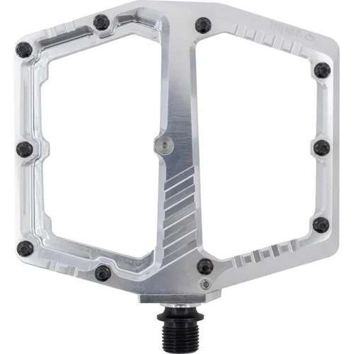 AMBIT COMPONENTS Pedale Breach Medium | Silber - Die AMBIT COMPONENTS Pedale Breach Medium in Silber bieten mit ihrer großen Aufstandsfläche optimalen Grip und innovative Rotationsbremse für sicheres Fahren. Perfekt für Mountainbiker, die Wert auf Leistung und Design legen.