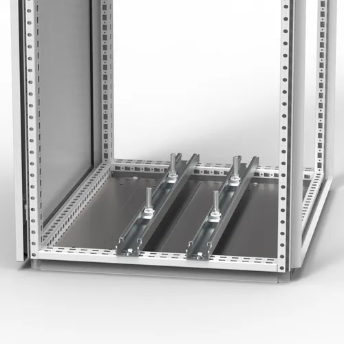 nVent Hoffman CBU400 Tragschiene - Druckschalter: Belastbare Tragschiene aus Stahl, ideal für sichere Befestigungen, Höhe 49 mm, besonders stabil und langlebig.