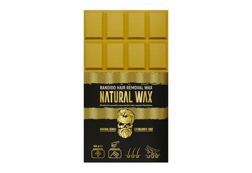 Bandido Warmwachs-Haarentferner Bandido Hair Removal Wax Heißwachs Schokoladenform 500g Natural