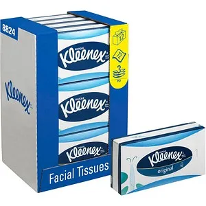 Kimberly Clark 8824 Kleenex Kosmetiktücher 3-lagig - Make-up-Entferner: 864 hochwertige, 3-lagige Tücher mit Calendula für sanfte Reinigung, ideal für alle Hauttypen. Praktische Zupfboxen für einfache Entnahme.