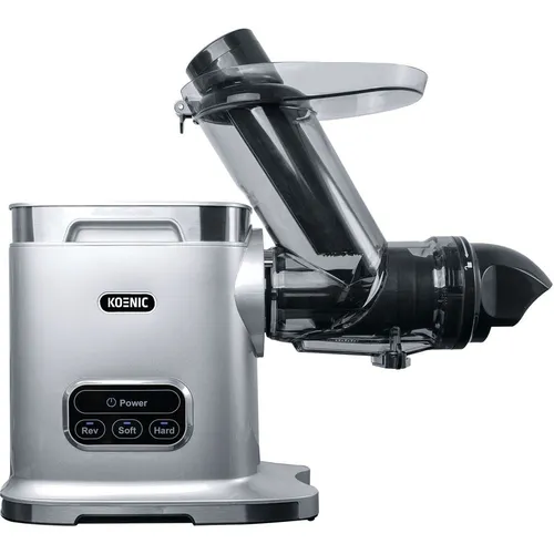 KOENIC KSJ 2050226 M Slow Juicer 200 Watt, Silber - Leistungsstarker Slow Juicer mit 200 Watt, ideal für schonende Saftgewinnung. Kompakte Bauweise und edles Silberdesign für jede Küche.