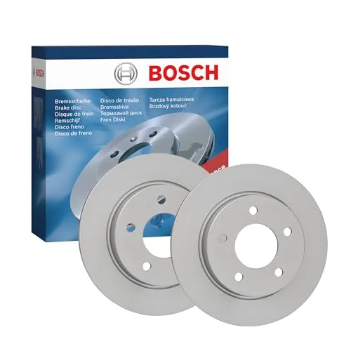Bosch BD2216 Bremsscheibensatz - 265 mm belüftete, hochgekohlte Bremsscheiben - Hinterachse - ECE-R90-zertifiziert - hohe Kühlleistung und zuverlässiger Korrosionsschutz - 1 Satz aus 2 Scheiben