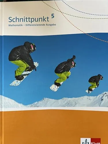 Schnittpunkt Mathematik 5. Differenzierende Ausgabe - Mathematik Schulbuch für Klasse 5, fördert individuelles Lernen mit differenzierten Aufgaben und unterstützt die Schüler optimal in ihrer Entwicklung.