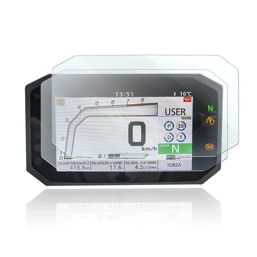Tachoschutzfolie Displayschutzfolie passend für Honda CB650R 2024+ 2x Anti Glare