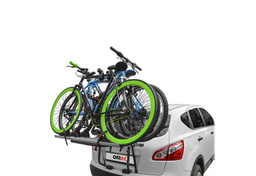 OMAC Heckfahrradträger für Toyota Yaris - Faltbar & Leichtgewichtig - Fahrradträger für Heckklappe, ideal für 3 E-Bikes. Robuste Konstruktion, einfach zu installieren und maximiert den Platz im Innenraum. Perfekt für Outdoor-Abenteuer!