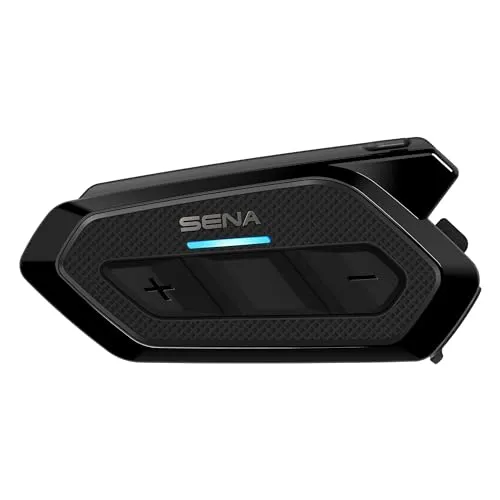 Sena Spider RT1 Mesh - Schwarz, Low-Profile Motorrad-Kommunikationssystem mit erstklassiger Mesh-Technologie und 11,5 Stunden Sprechzeit