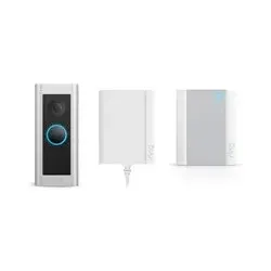 Ring Video Doorbell Pro 2 - Plugin + Ring Chime Gen. 2 - Haus-Alarmanlagen mit HD+ Videoaufnahmen, Echtzeit-Benachrichtigungen und einfacher Installation für umfassende Sicherheit und Kontrolle.