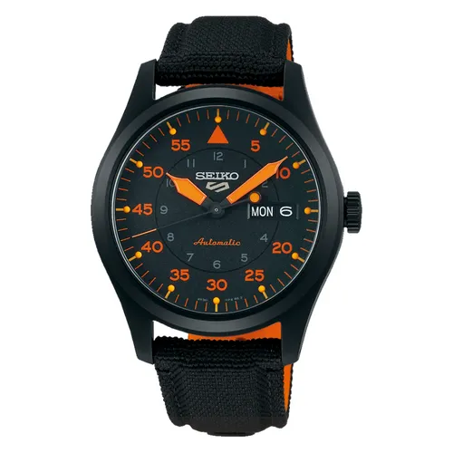 Seiko 5 Sports SRPH33K1 Automatik Militäruhr Herren - Armbanduhr mit robustem Edelstahlgehäuse, 100m wasserdicht und mechanischem Uhrwerk – perfekt für Abenteurer und Militärfans.