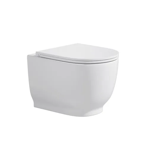 VEREG Wand-WC ARTEMIS spülrandlos mit absenkbarem WC-Sitz - Einteilige Toiletten, spülrandloses Design für einfache Reinigung und Hygiene, inklusive absenkbarem WC-Sitz für zusätzlichen Komfort.