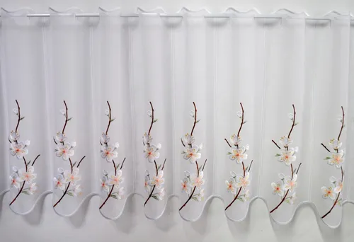 Stickereien Plauen Scheibengardine Kirschblüte (1 St) - Transparente Voile mit Stangendurchzug - Verleihen Sie Ihrem Raum mit der Panneaux »Kirschblüte« von Stickereien Plauen einen Hauch von Eleganz. Der transparente Voile sorgt für eine helle, freundliche Atmosphäre. Pflegeleicht und maschinenwaschbar – ideal für jeden Haushalt.