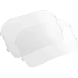 3M Speedglas 9100 Hitzebeständige Vorsatzscheibe - Hochwertige äußere Vorsatzscheibe für 3M Speedglas 9100 Schweißmasken, bietet hohe Schlagfestigkeit und ist hitzebeständig. Ideal für den professionellen Einsatz in anspruchsvollen Umgebungen. Packung mit 10 Stück.