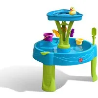 Step 2 Wasserspieltisch "Summer Showers Splash Tower" mit Zubehör - Gartenspielzeug mit 8-teiligem Zubehörset und auswechselbaren Labyrinthteilen für kreative Wasserfall-Designs und stundenlangen Spielspaß!
