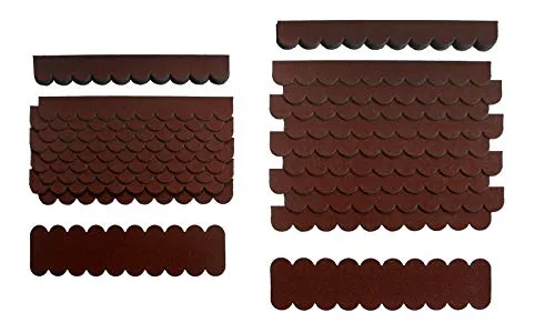 crash-marek Mini Dachschindeln,Braun,Dachpappe,Vogelhäuser,Kaninchenstall,Geräteschuppenüberdachung,Betonsäulenüberdeckung,Sandkastendächer,Hundehütte,Briefkastendächer