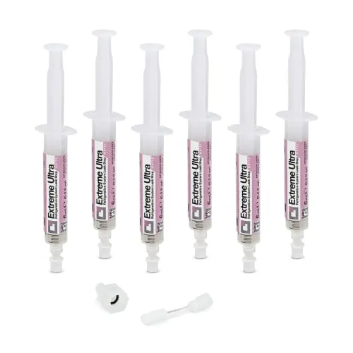 ERRECOM Extreme Ultra White 6 x 6 ml Turafalle für Kühlschränke mit luftdichtem Kompressor und R600 - R290 - R134a inkl. 1/4 SAE Adapter