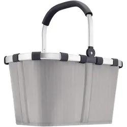 Reisenthel Carrybag Herringbone grey - Robuster Einkaufskorb (48x29x28 cm), stilvolles Design und ergonomischer Griff für komfortables Tragen