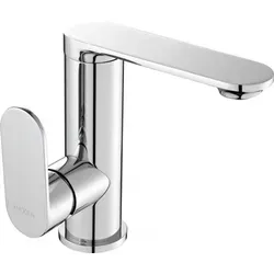 Mexen Milo Waschtisch-Seitenhebelmischer, Chrom - 71305-00 - Bad- & Duscharmaturen mit elegantem Design und hoher Funktionalität, ideal für moderne Badezimmer und einfache Montage.