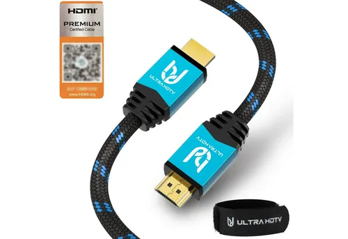 UltraHDTV Kabel für Heimkino und Gaming 2.0b, 18 Gbit/s, 4K@60Hz, HDR10+ HDMI-Kabel, (100 cm), ARC, Dolby Vision