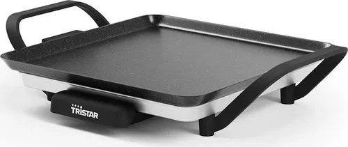 Tischgrill slim S - Kompakter 28 x 28 cm Grill mit Thermostat - Elektrische Tischgrills mit Antihaftbeschichtung und herausnehmbarer Fettauffangschale für gesünderes Grillen und einfache Reinigung.