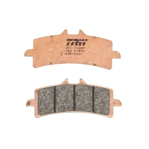 Bremsbelagsatz TRW MCB792 - Bremsbeläge für die Vorderachse, aus hochwertigem Sintermaterial für optimale Bremsleistung und Sicherheit auf der Straße.