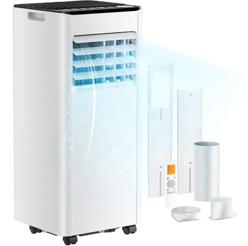 Mobile Klimaanlage 9000 BTU | 4-in-1 Kühlung & Entfeuchtung - Erleben Sie das ganze Jahr über Komfort mit dieser 4-in-1 Klimaanlage: Kühlung, Entfeuchtung, Ventilator und Schlafmodus. Ideal für Räume bis 25 m², energieeffizient und leise unter 48 dB.
