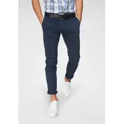 JACK & JONES "Marco Bowie Chino" - Modische Herren Chinohose - Herren-Stoffhose in navy, Bestseller mit elastischem Baumwollmix für optimalen Tragekomfort. Slim-fit Design ideal für Büro und Freizeit.