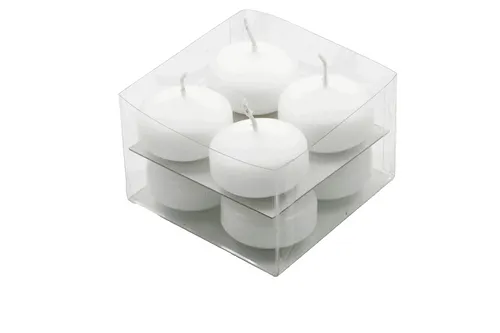 Schwimmkerzen 30x50 mm Weiß Schwimmlichter Dekolichter Tischdeko Kerzen 8er Box