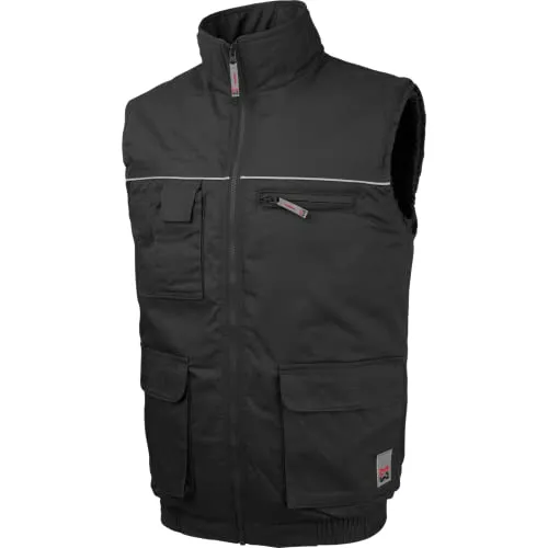 WÜRTH MODYF Winter Arbeitsweste Classic schwarz - Größe XL - Funktionale Winterweste mit mehreren Taschen und retroreflektierenden Paspeln. Ideal für den professionellen Einsatz und sorgt für Wärme bei kühlen Temperaturen.