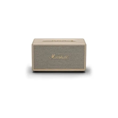 Marshall Stanmore III Bluetooth Lautsprecher - Crème, raumfüllender Klang und umweltfreundliches Design aus 70% recyceltem Kunststoff