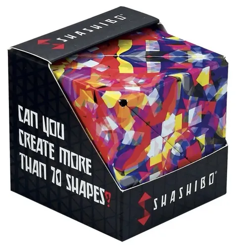 Shashibo - Magnetwürfel Künstler-Serie - Confetti - Motorikspielzeug mit über 70 verwandelbaren Formen, fördert Kreativität und Feinmotorik durch magnetische Verbindung und Kaleidoskopeffekt.