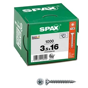 SPAX Universalschrauben T20 Senkkopf WIROX 1191010350165 3,5 mm x 16 mm, 1.000 St.