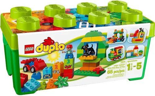 LEGO® DUPLO® Große Steinbox - 10572 - LEGO® DUPLO® Set für Kinder von 1½-5 Jahren, ideal für kreatives Spielen mit 65 bunten Steinen in einer praktischen Box.
