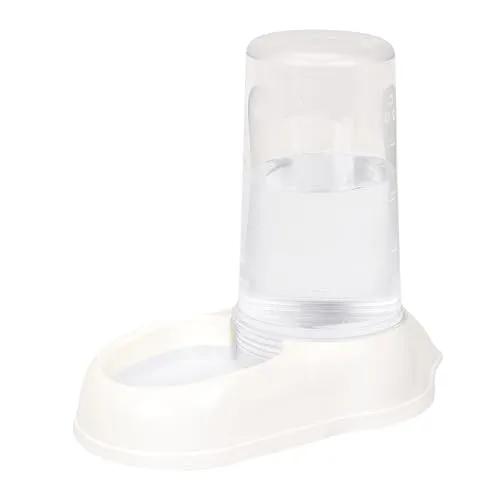 Ferplast Futter- oder Wasserspender für große Hunde AZIMUT 5500 Futtertrog für Wasser und Trockenfutter 5,5 Liter, Rutschfester Boden, 23 x 41 x H 37,5 cm Weiß