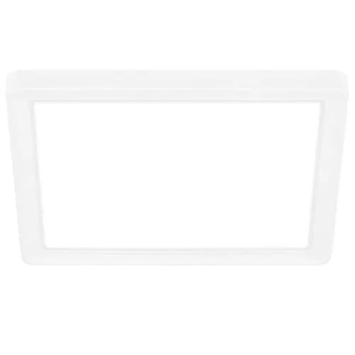 BRILONER - LED Deckenlampe mit indirektem Licht, flach, neutralweiße Lichtfarbe, Lampe, Deckenleuchte, Wohnzimmerlampe, LED Panel, Küchenlampe, Deckenbeleuchtung, 19x19x2,8 cm, Weiß