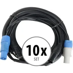 Pronomic Stage PPD-5 Hybridkabel 5 m - Kabel für Lichteffekte & Bühnenbeleuchtung, vereint Strom- und Signalversorgung in einem Kabel, ideal für Musiker und Tontechniker.