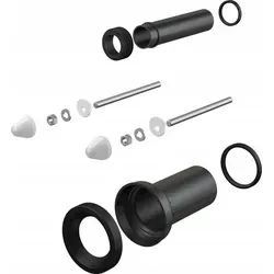 AlcaPlast M900 Wand WC Anschlussgarnitur DN 90/110 | komplettes Set - Spülkästen-Set für eine einfache und schnelle Montage eines wandhängenden WCs an Vorwandelemente, inklusive aller notwendigen Teile für eine sichere Installation.