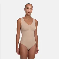creamy fabrics Damen Shapewear Bodysuit mit Slip – Tank Body für starke Kompression - Erlebe eine elegante Silhouette mit unserem Tank Bodysuit. Starke Kompression formt Bauch und Taille, während die nahtlose Verarbeitung für Komfort sorgt. Ideal für jeden Look, einfach an- und auszuziehen dank praktischem Druckknopfverschluss.