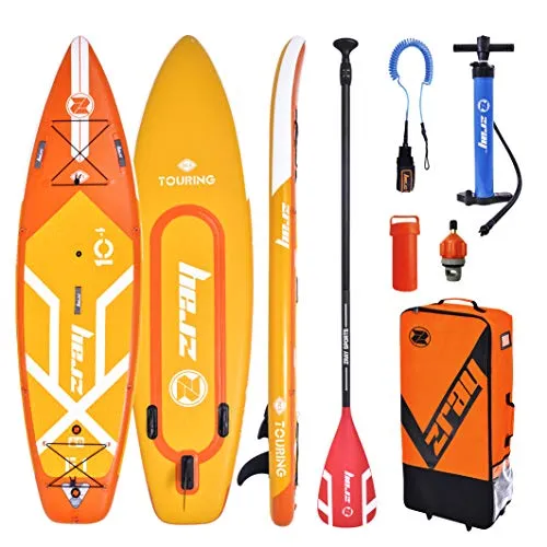 Zray F1 - Fury 10'4" Windsup SUP Board - Boards für Stand-Up Paddling mit innovativer Drop Stitch Double Layer Technologie für hohe Steifigkeit und geringes Gewicht. Ideal für Anfänger und Fortgeschrittene, inklusive Paddel, Tasche, Pumpe und Windsurf-Option.