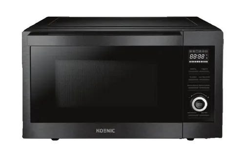 KOENIC KMWC 3019 DB Mikrowelle - Mikrowelle mit 1000 Watt, Grill- und Heißluftfunktion für vielseitige Zubereitungsmöglichkeiten. 30 l Fassungsvermögen und praktische Selbstreinigungsfunktion.