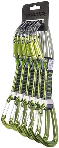 Camp Orbit Mixed Express Set 12 cm (grau/grün) - 3 Stück - Kletterausrüstung mit neu überarbeitetem Express-Set, optimal für Sport- und Tradklettern. Inklusive Karabiner mit SphereLock für maximale Sicherheit und leichtem Orbit Wire für hohe Belastbarkeit.