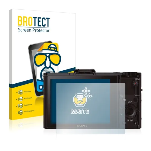 2x Schutzfolie Matt für Sony Cyber-Shot DSC-RX100 II Displayschutz